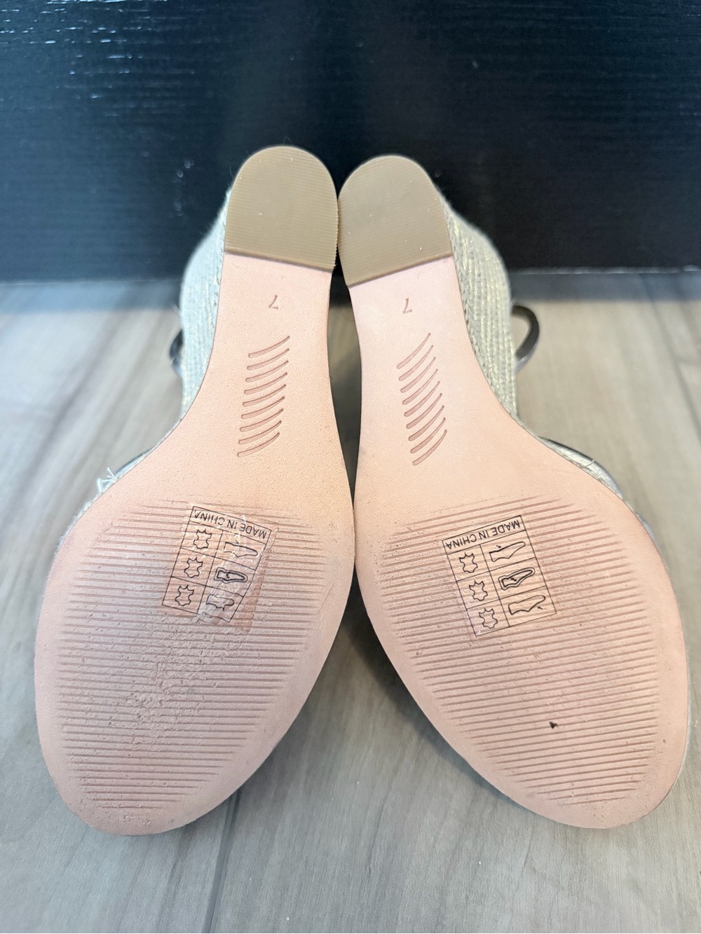 PAIGE Metallic Gold Espadrille Wedge Sandals with Ankle Strap - Picture 13 of 13